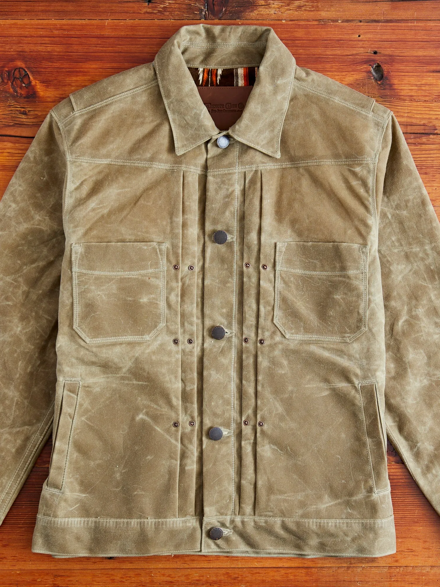 10oz Waxed Canvas Riders Jacket in Tumbleweed