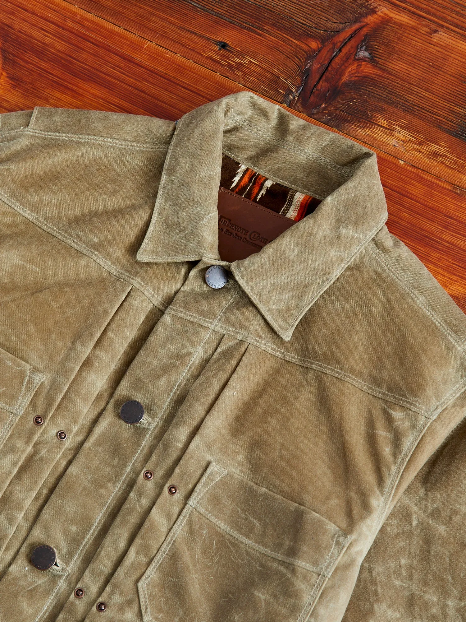 10oz Waxed Canvas Riders Jacket in Tumbleweed