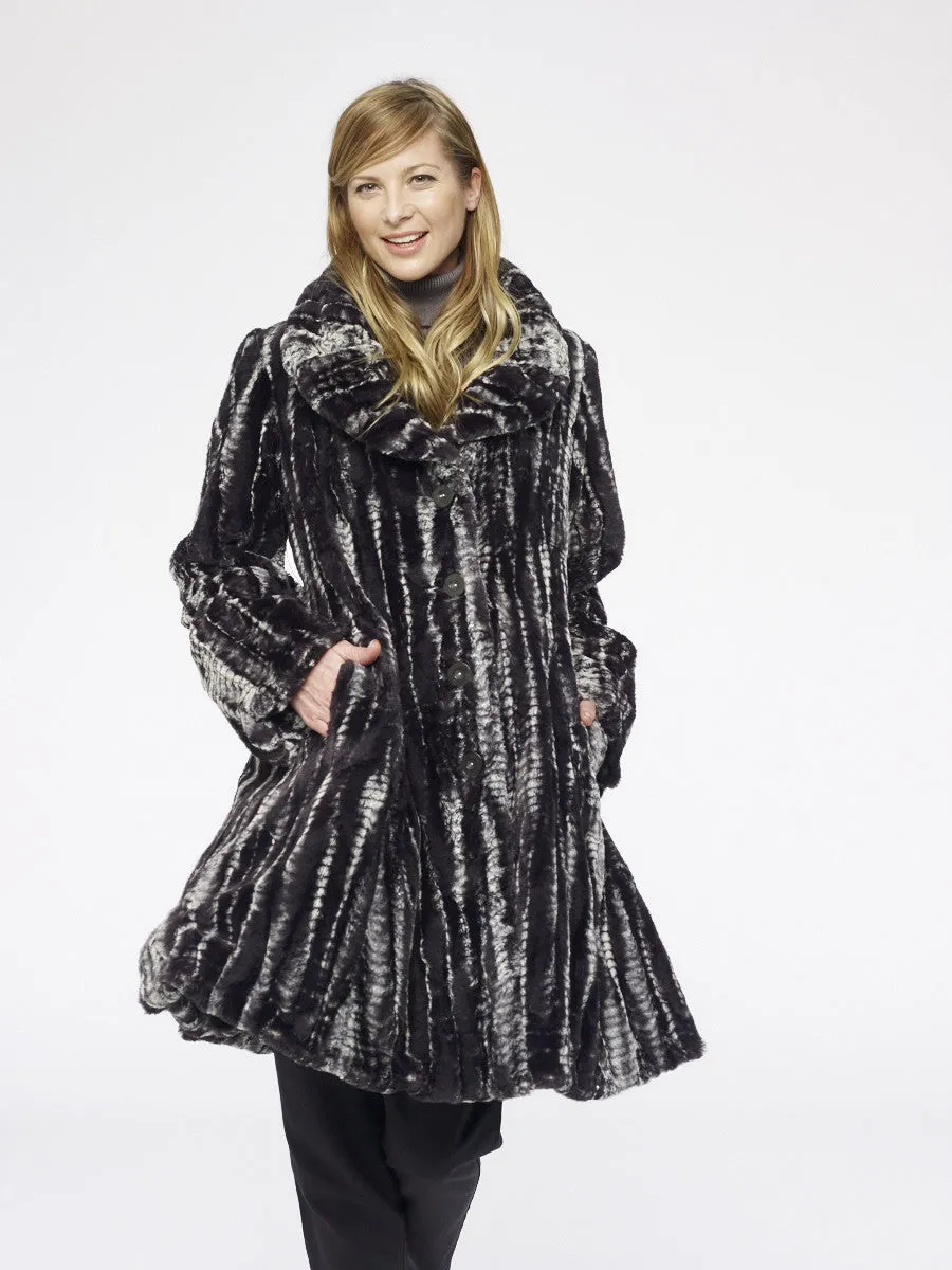 18204 (Rebecca Swing Coat) Desert Mosaic, Ebony Ridge, Black