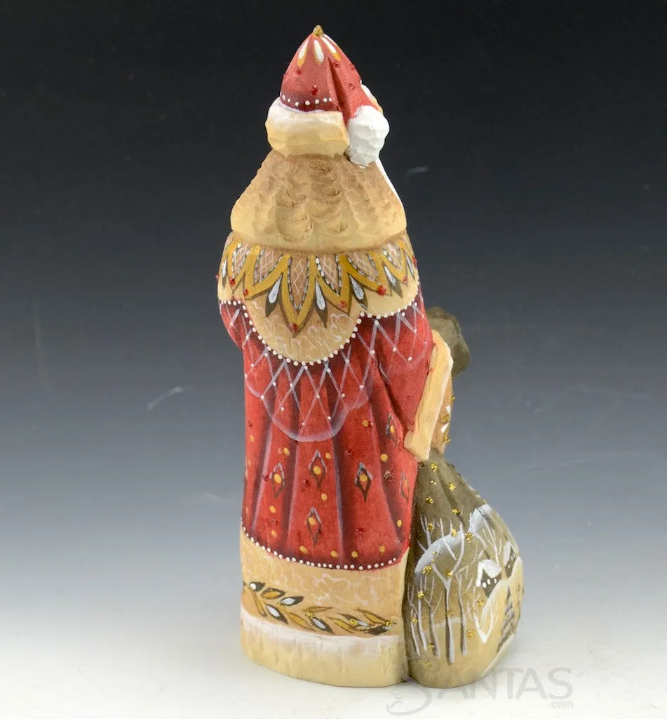 6 inch woodsy Russian Santa