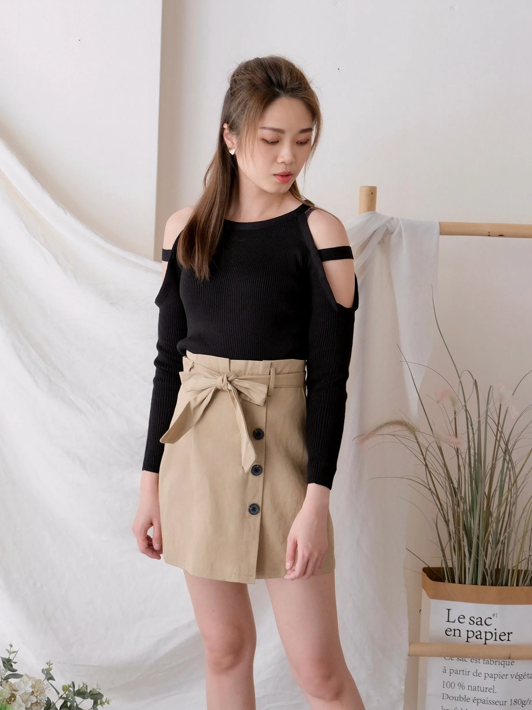 ACEWIN Front Ribbon Wrap Skirt (Size S-L) 601204