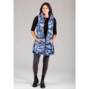 Anorak Long Vest - Navy Camo