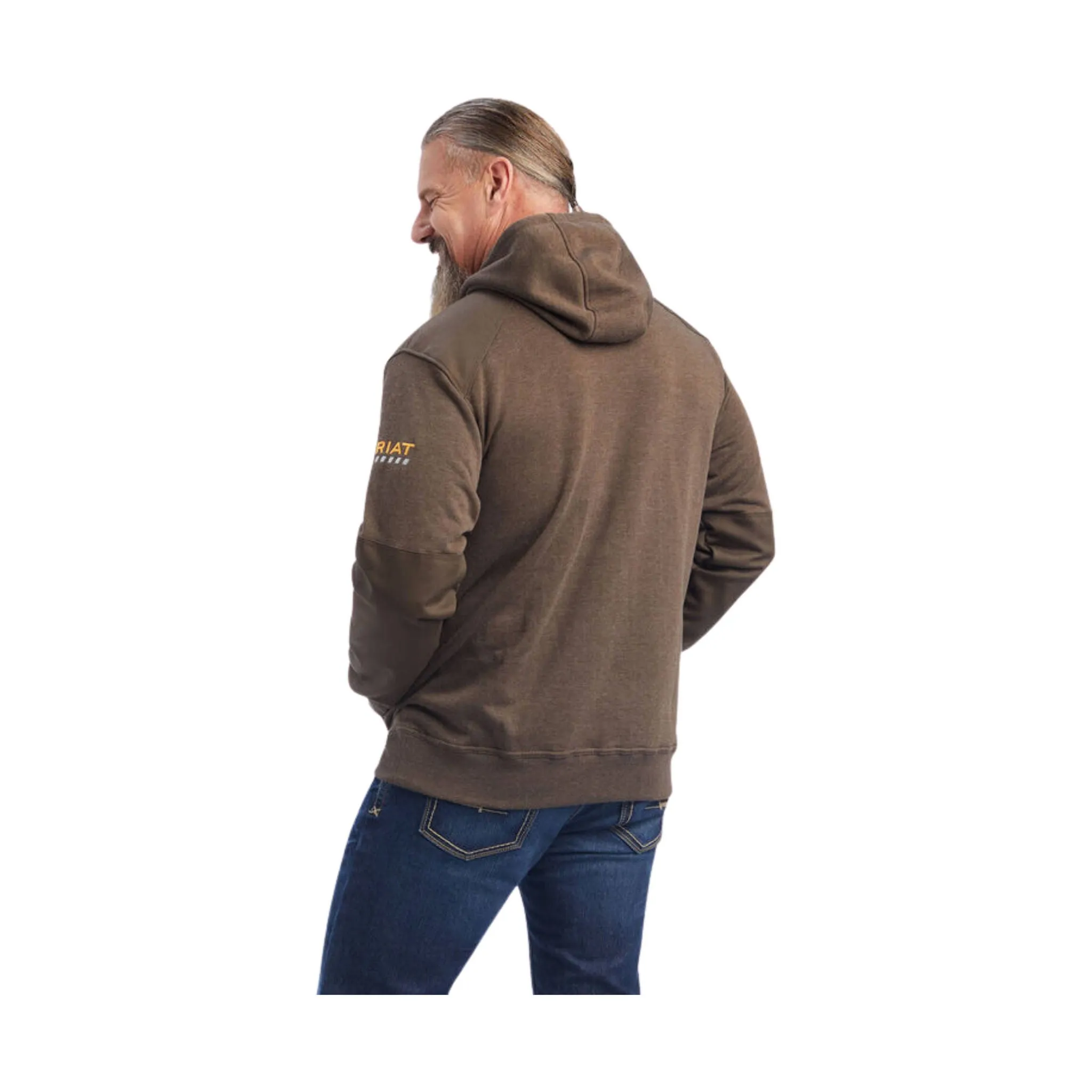 Ariat Men's Rebar Workman DuraCanvas Hoodie - Wren Heather