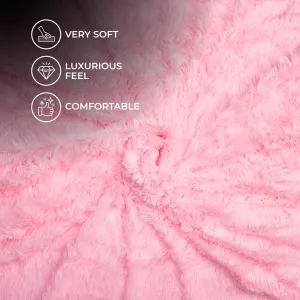 Baby Pink Lion Fur Imported Fur Fabric