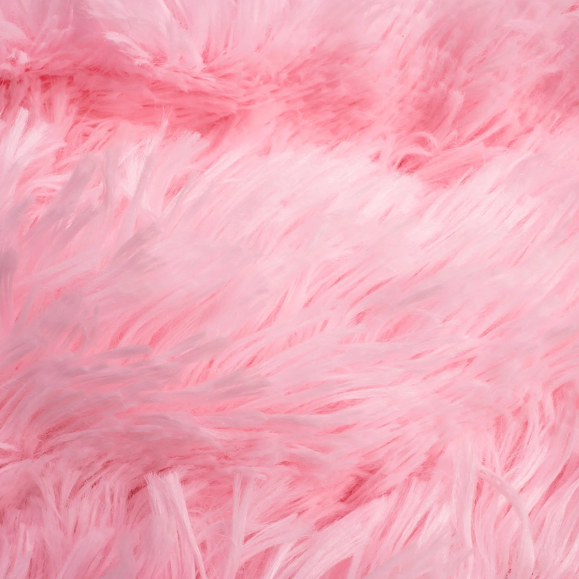 Baby Pink Lion Fur Imported Fur Fabric