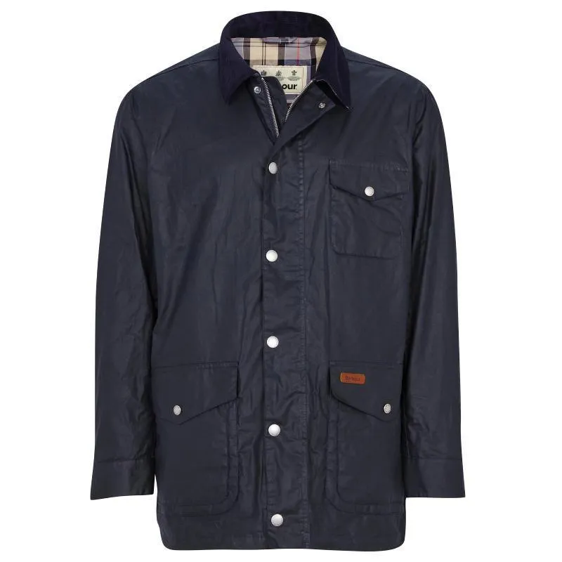 Barbour Pavier Mens Wax Jacket - Royal Navy