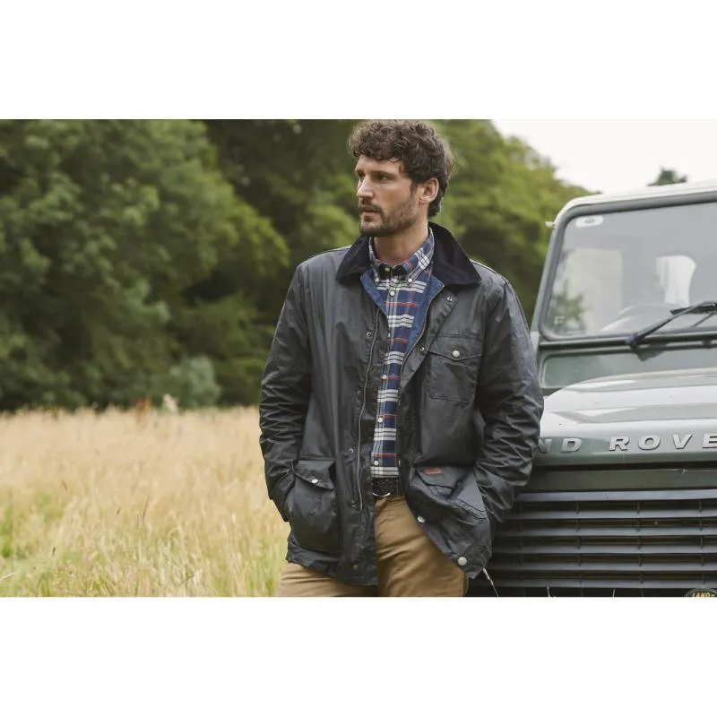 Barbour Pavier Mens Wax Jacket - Royal Navy