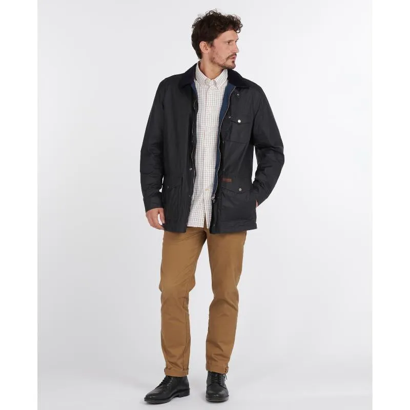 Barbour Pavier Mens Wax Jacket - Royal Navy