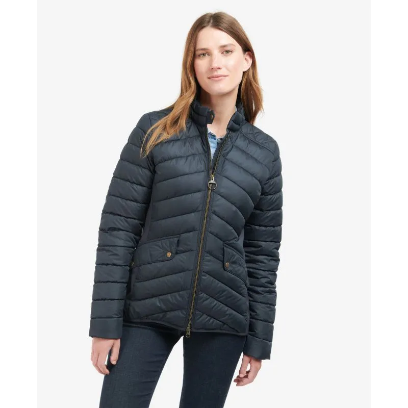 Barbour Stretch Cavalry Ladies Quilt Jacket - Dark Navy/Dark Navy Marl