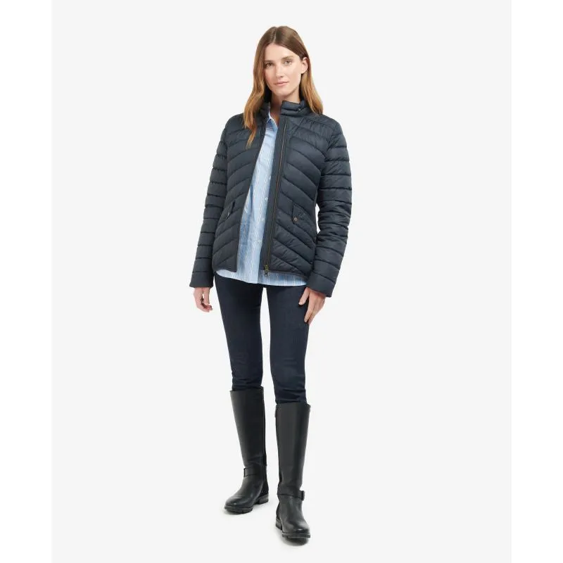 Barbour Stretch Cavalry Ladies Quilt Jacket - Dark Navy/Dark Navy Marl