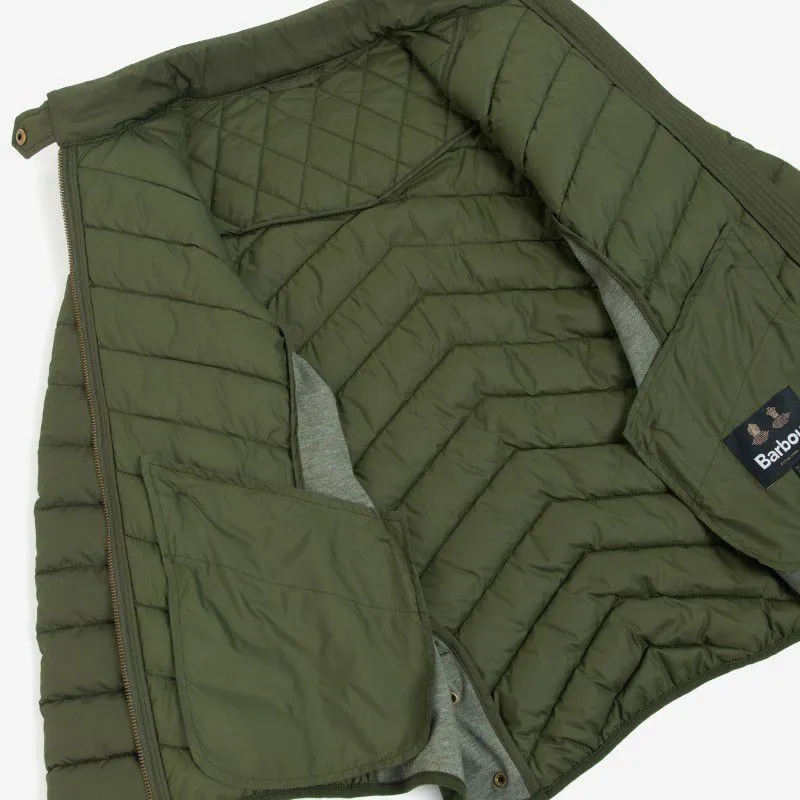 Barbour Stretch Cavalry Ladies Quilt Jacket - Olive/Olive Marl