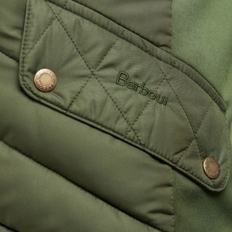 Barbour Stretch Cavalry Ladies Quilt Jacket - Olive/Olive Marl