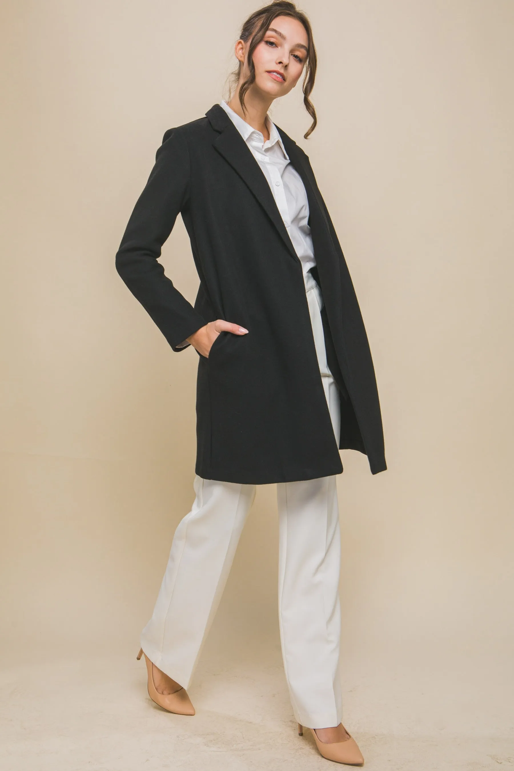 Black Fleece Coat