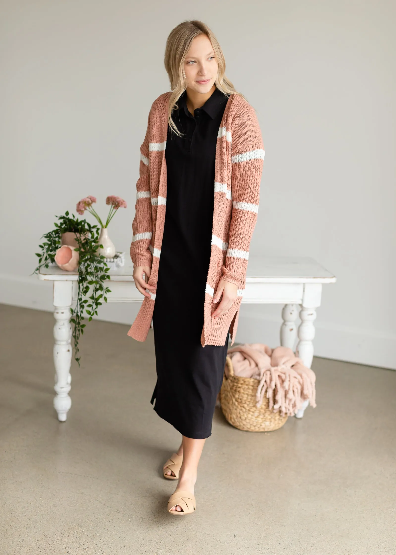 Black Polo Knit Maxi Dress - FINAL SALE