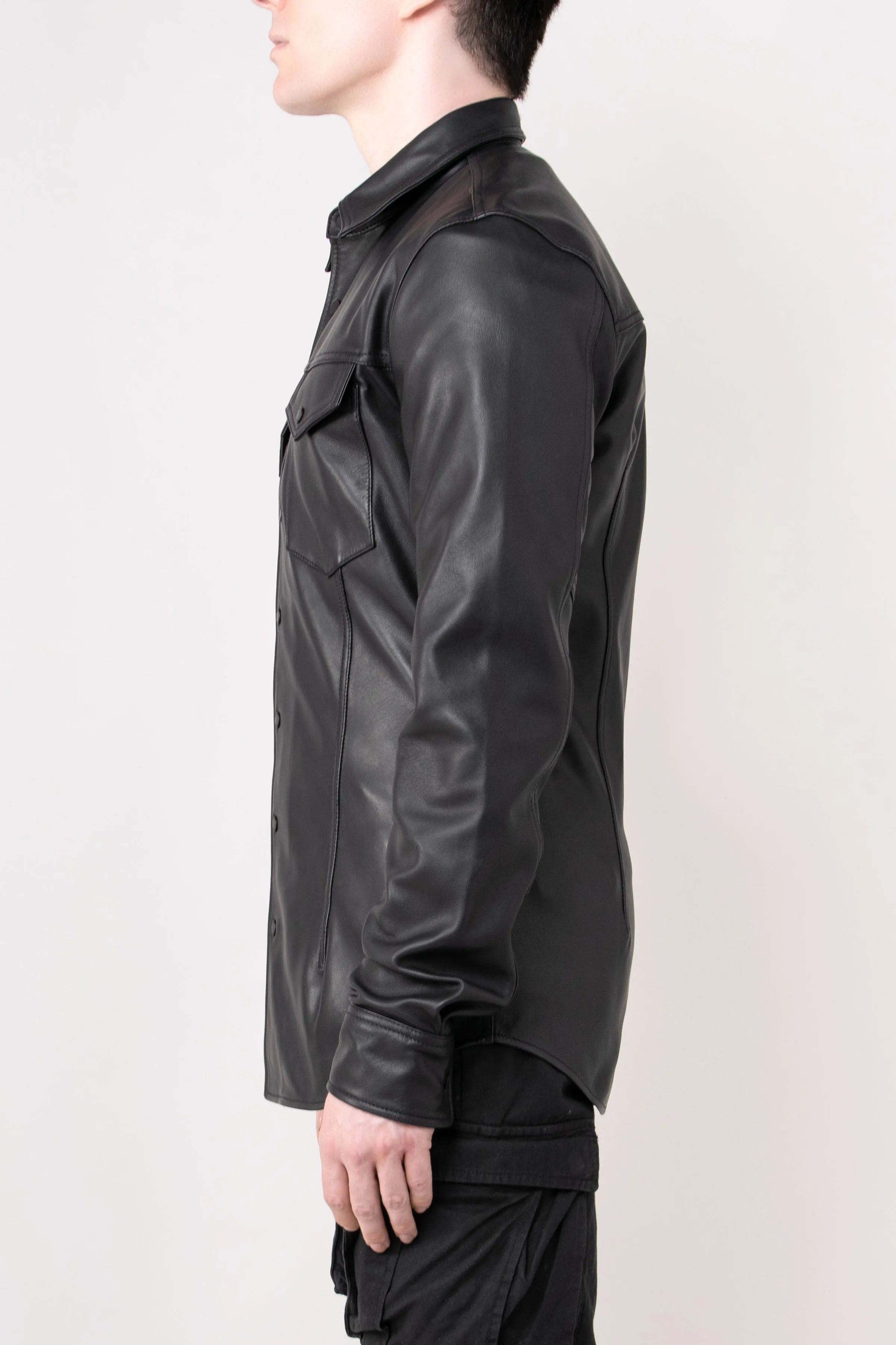 BODA Leather Overshirt Tall