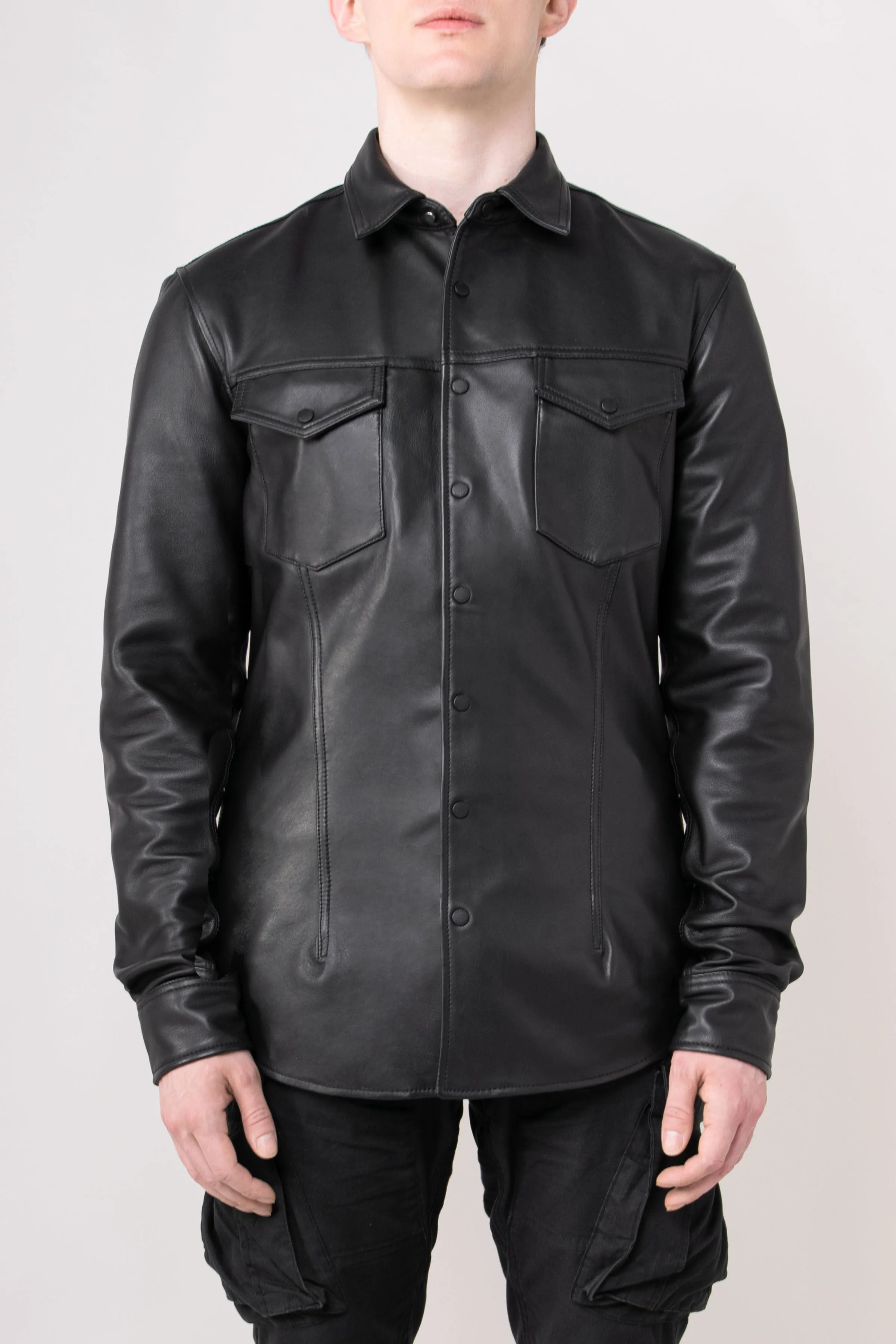 BODA Leather Overshirt Tall