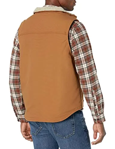 Carhartt 104981 Men's Flame Resistant Relaxed Fit Duck Sherpa-Lined Mock Neck Vest