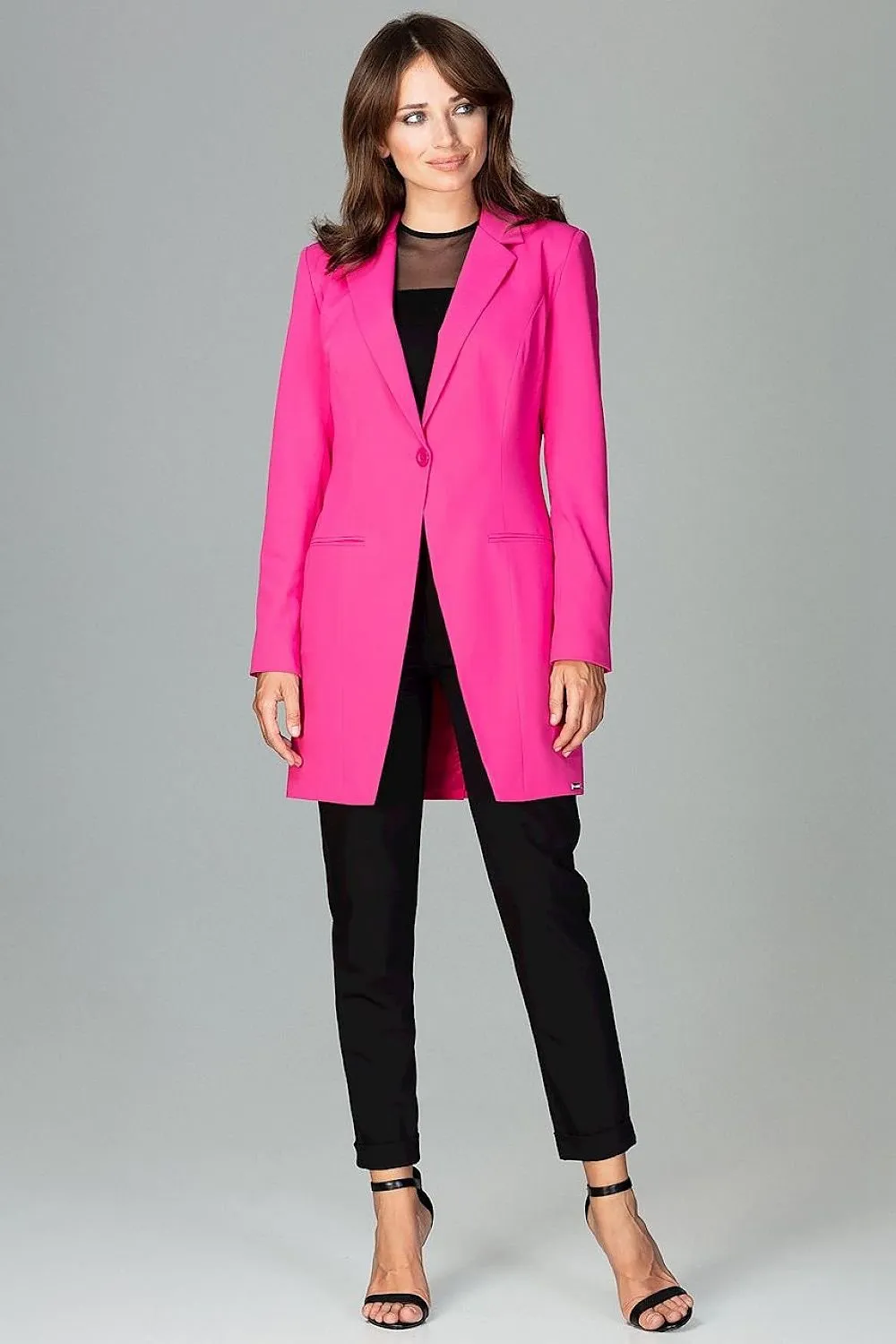 Colorful Long Sleeve Coat with Stylish Neckline - Your Seasonal Essential