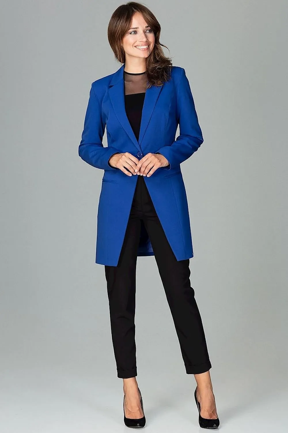 Colorful Long Sleeve Coat with Stylish Neckline - Your Seasonal Essential