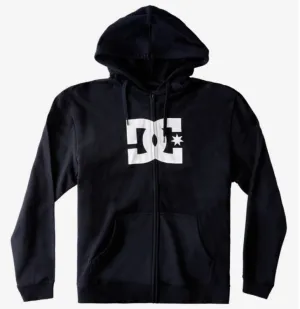 Dc Boys Star Zip-Up Hoodie - Black