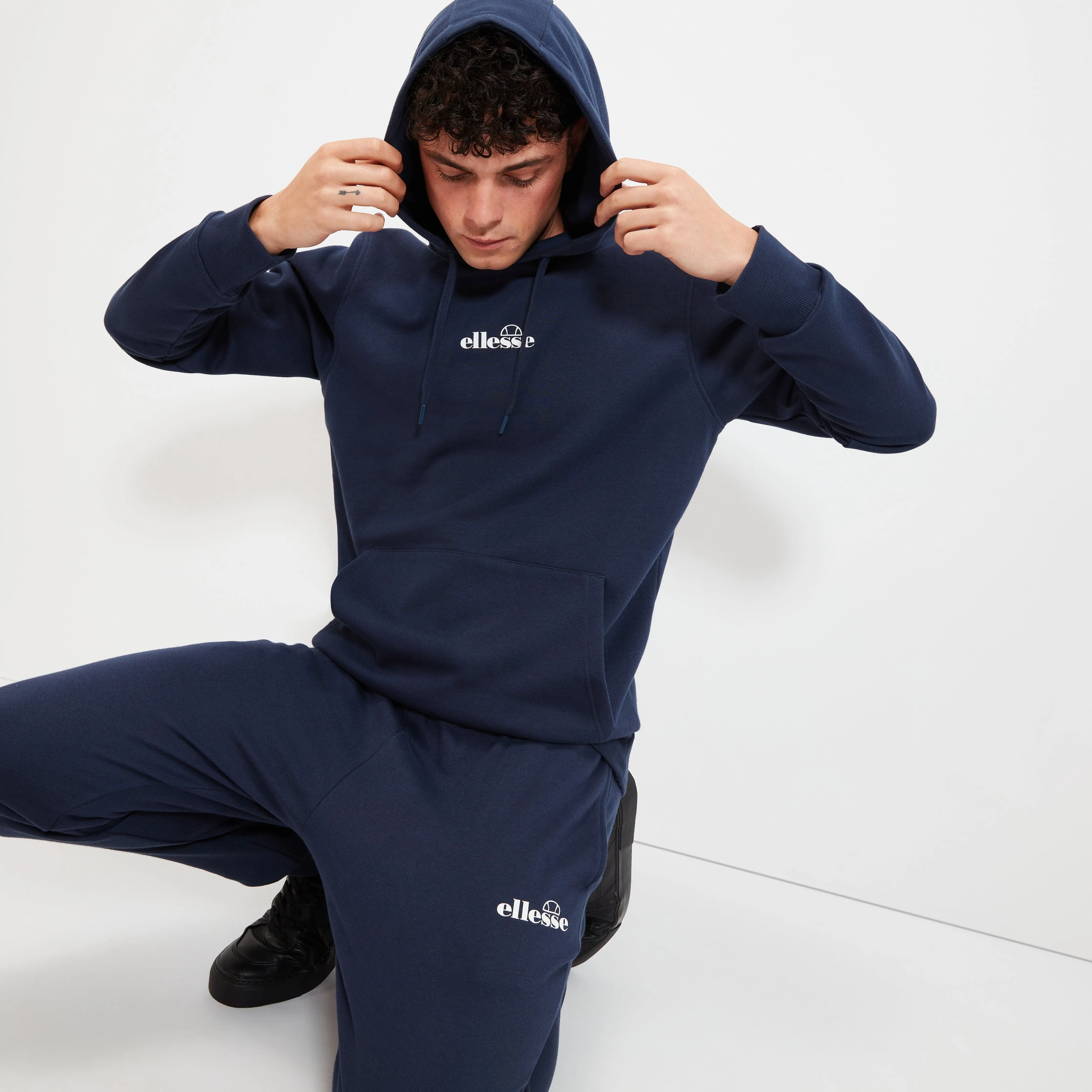 Ellesse Mens Pershute Oh Hoody Navy