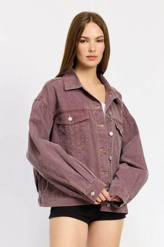 Emory Park Oversized Denim Shirt Jacket