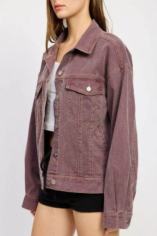 Emory Park Oversized Denim Shirt Jacket