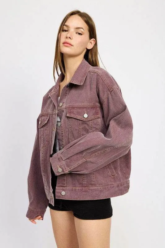 Emory Park Oversized Denim Shirt Jacket