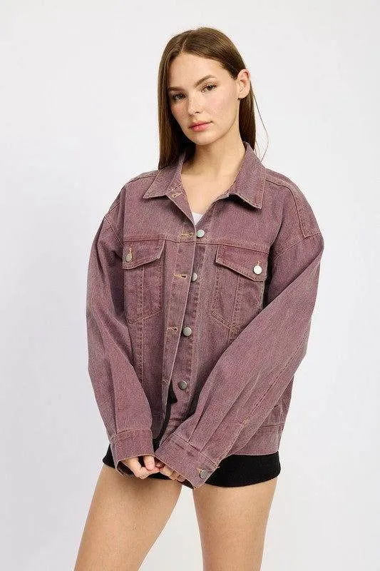 Emory Park Oversized Denim Shirt Jacket