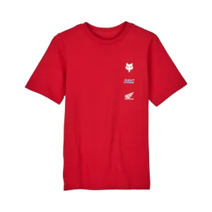 Fox Racing Youth Fox x Honda Premium Tee T-Shirt Flame Red