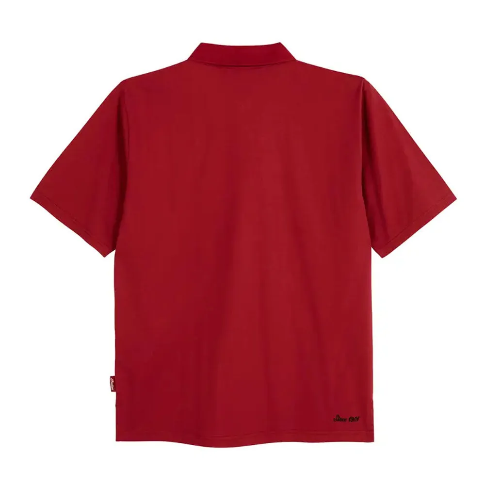 Indian Motorcycle Mens Red Polo Shirt Red