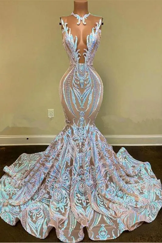 kamahe Classic Mermaid Lace Floor-Length Prom Dress On Sale