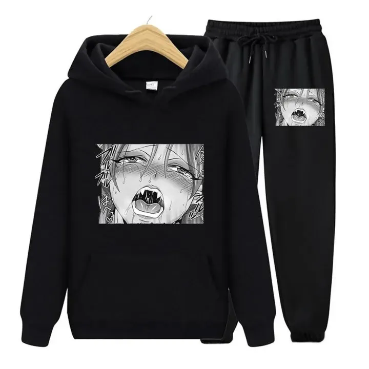 KHANANIS Travis scott printed pullover hoody and trouser for men