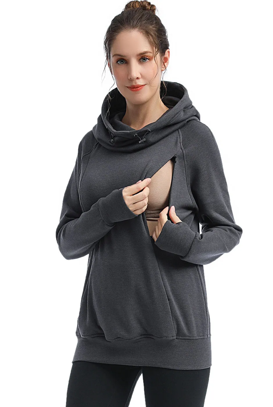 Kimi   Kai Maternity "Posie" Active Nursing Hoodie