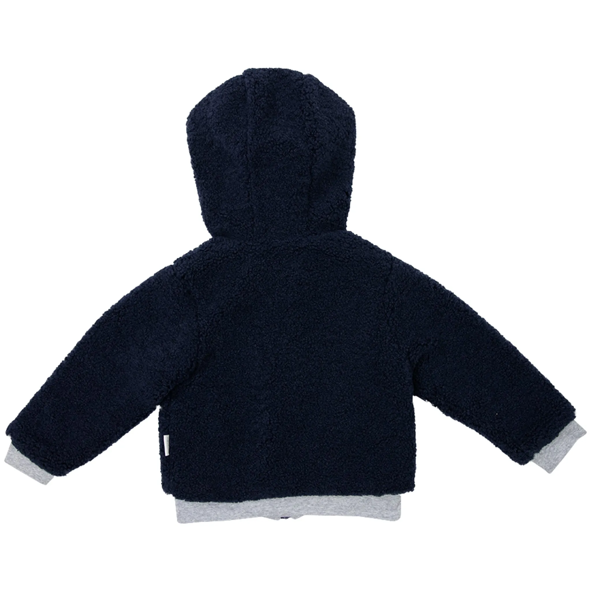 Lined Sherpa Zip Jacket Navy