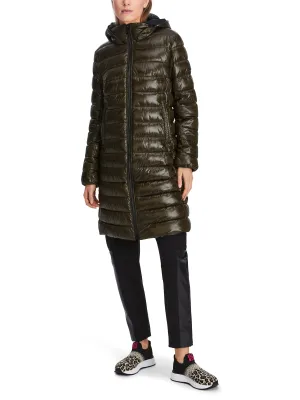 MARC CAIN Olive Puffer Coat