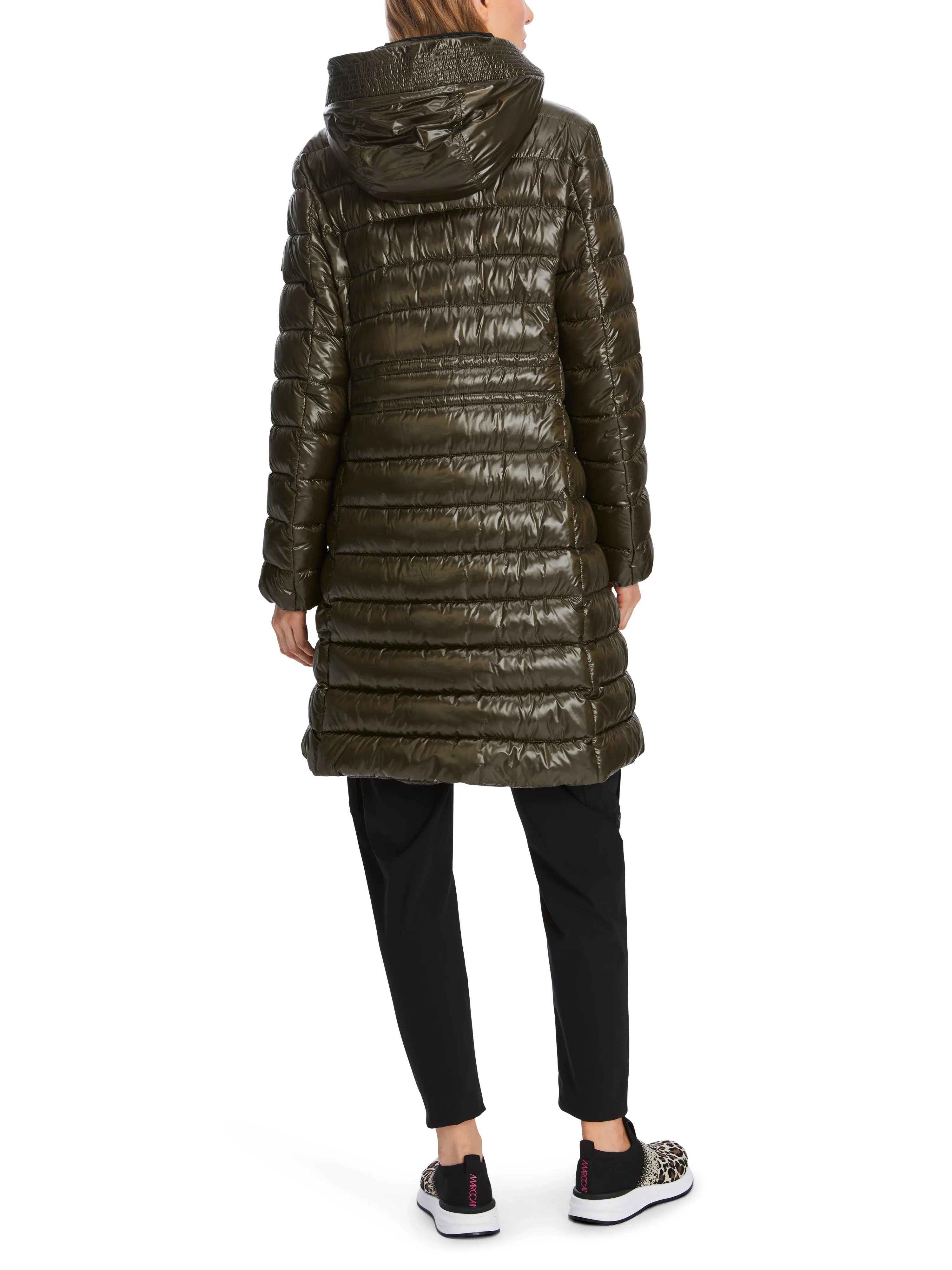 MARC CAIN Olive Puffer Coat