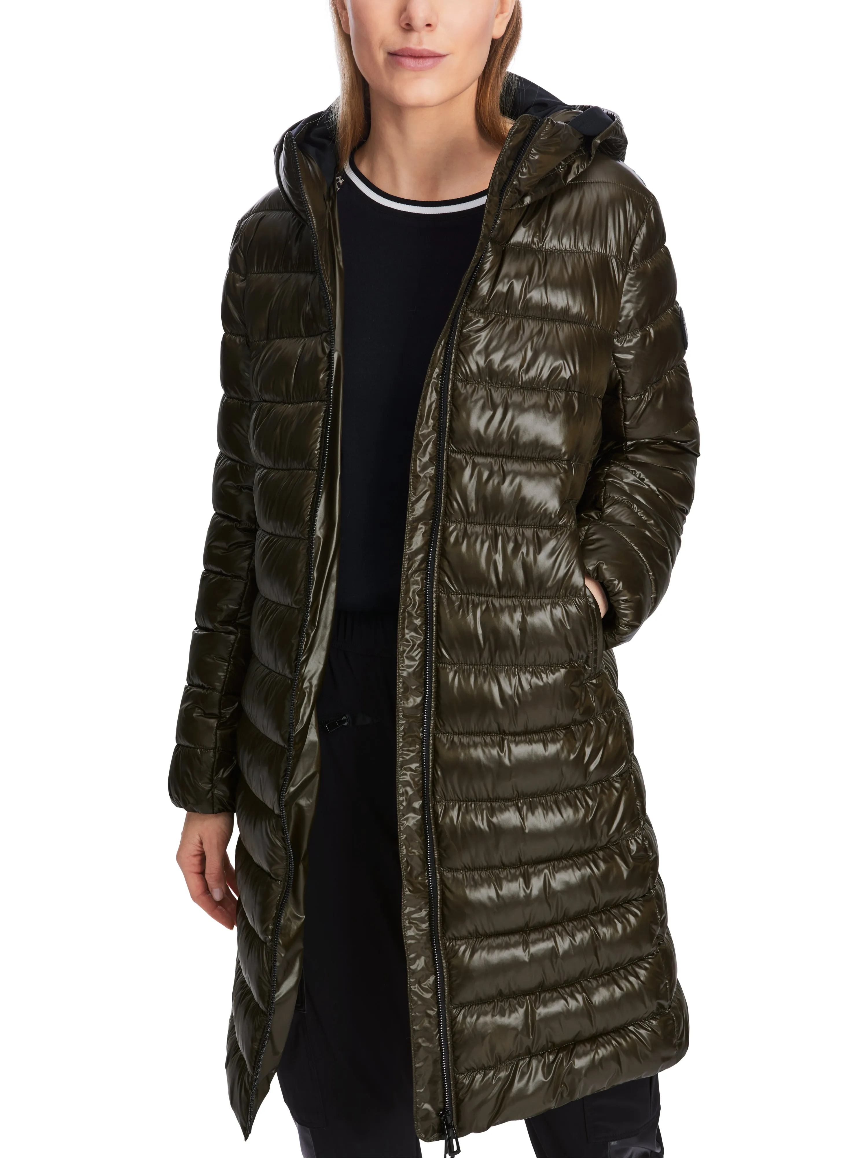 MARC CAIN Olive Puffer Coat