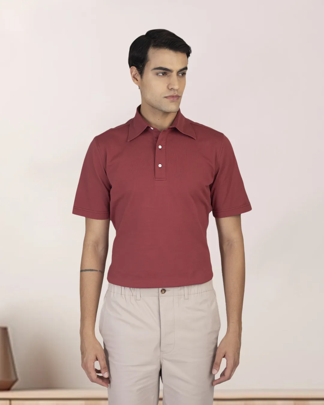 Marsala Soft Polo T-Shirt