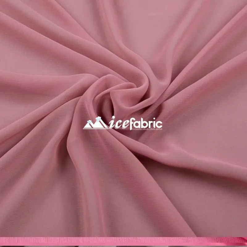 Mauve Mia Chiffon Fabric / 60’’ Wide Soft chiffon Sheer Fabric