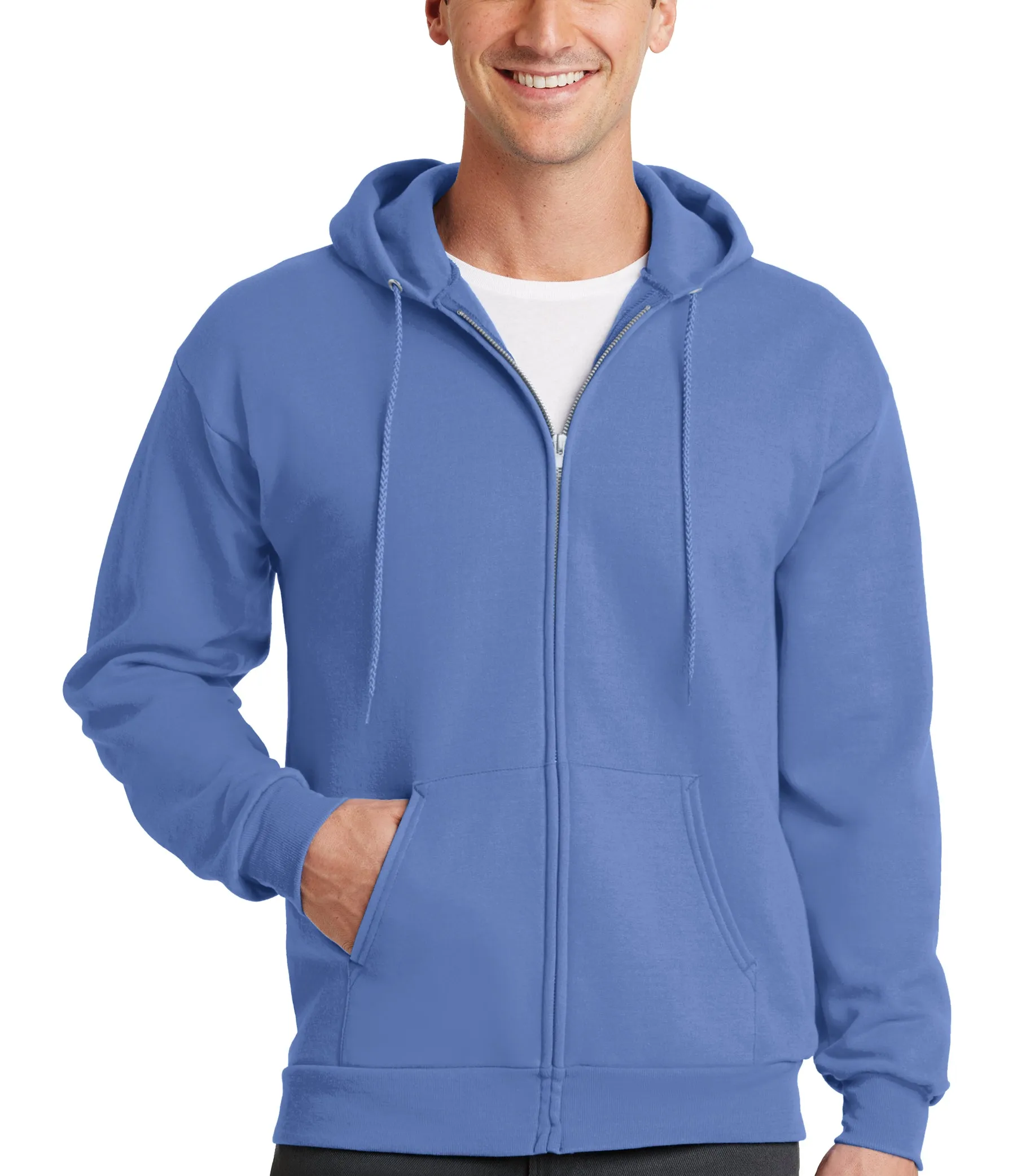 Men's Cotton Blend Hoodie Full Zip