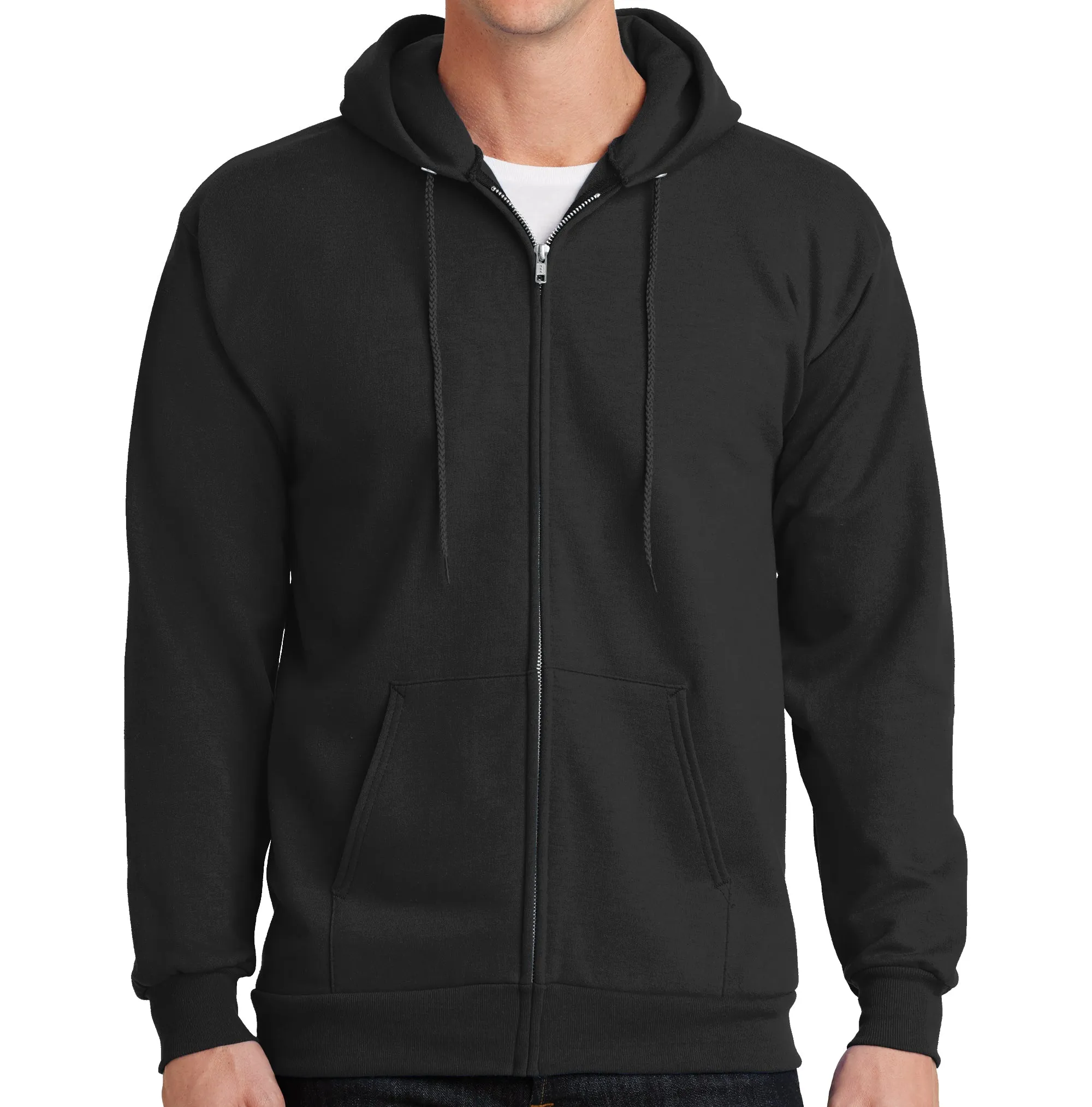 Men's Cotton Blend Hoodie Full Zip