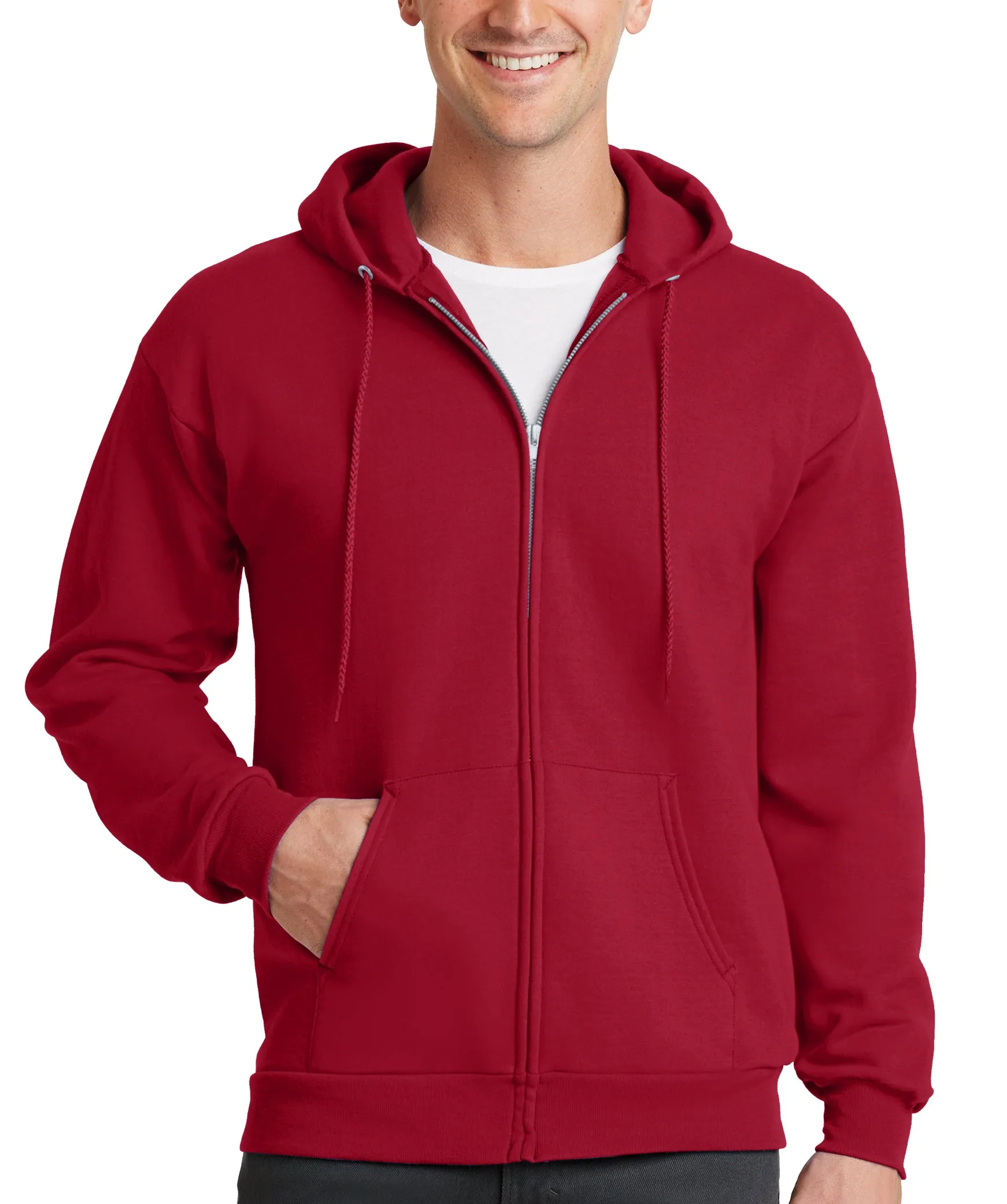 Men's Cotton Blend Hoodie Full Zip