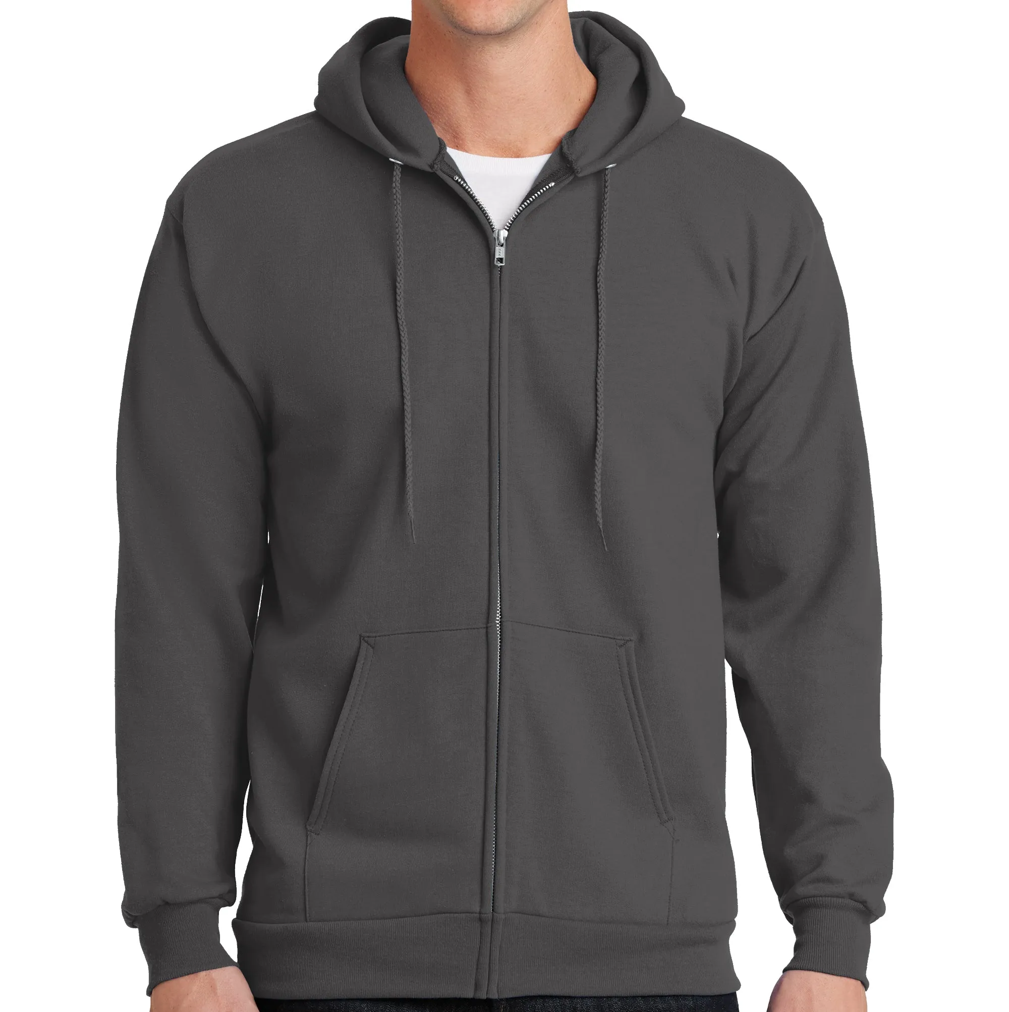 Men's Cotton Blend Hoodie Full Zip