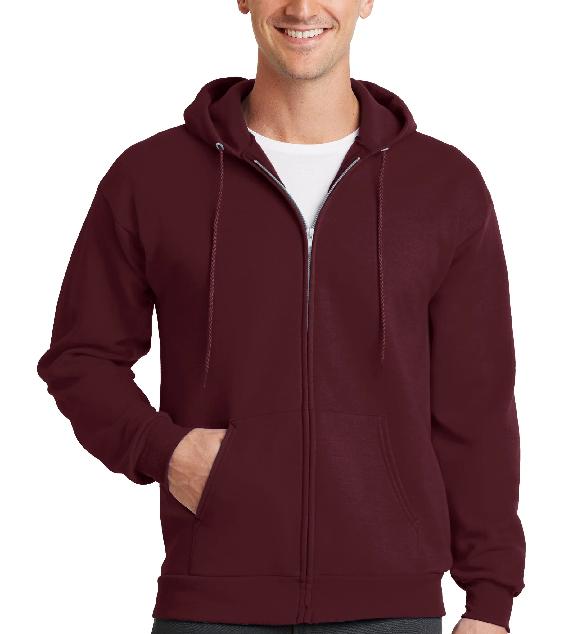 Men's Cotton Blend Hoodie Full Zip