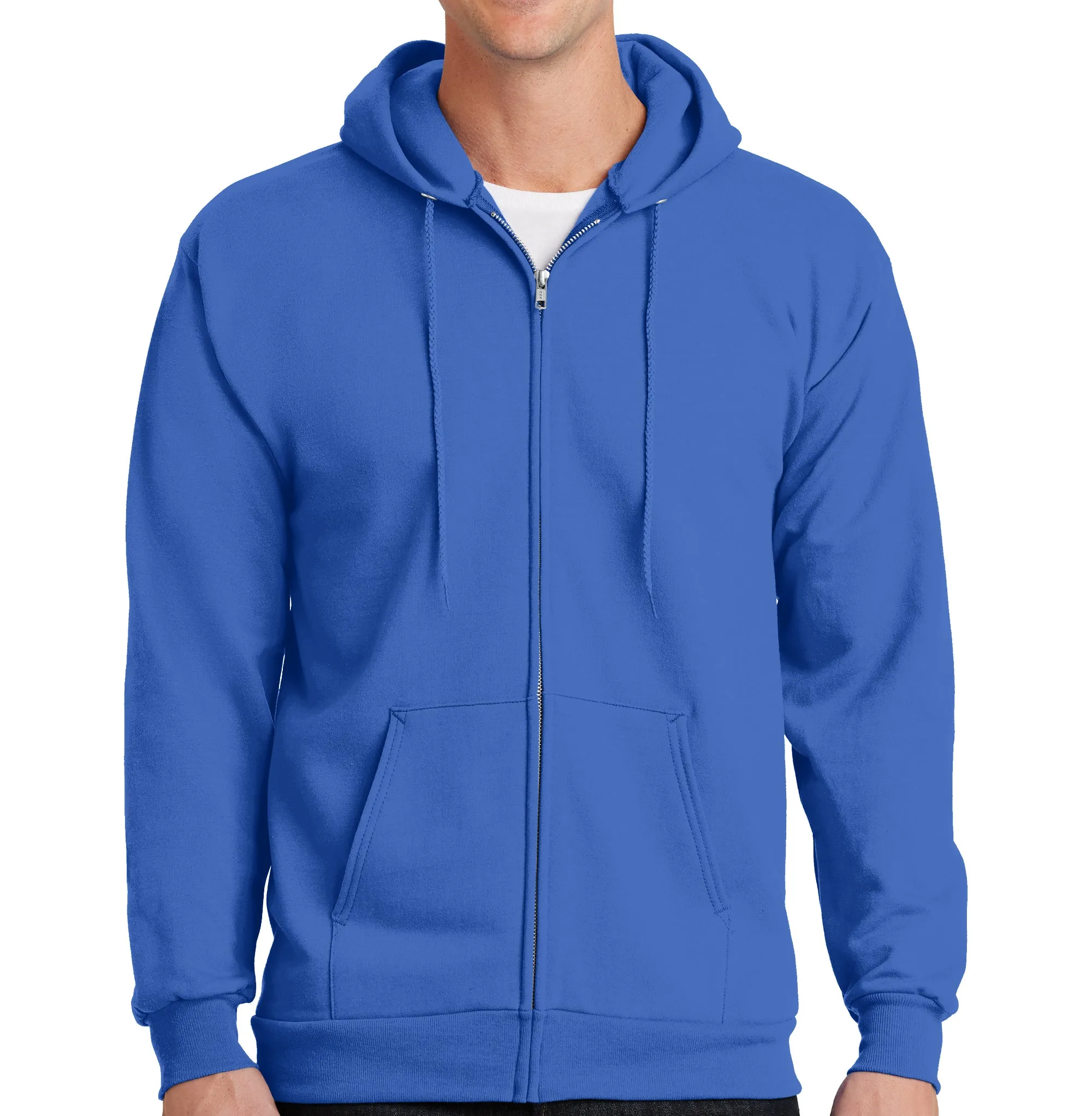 Men's Cotton Blend Hoodie Full Zip