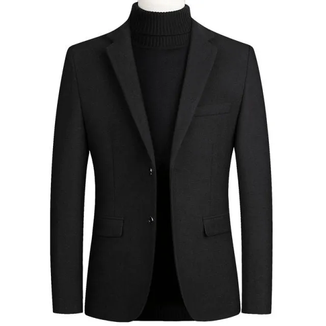 Men's Wool Blends Casual Blazers