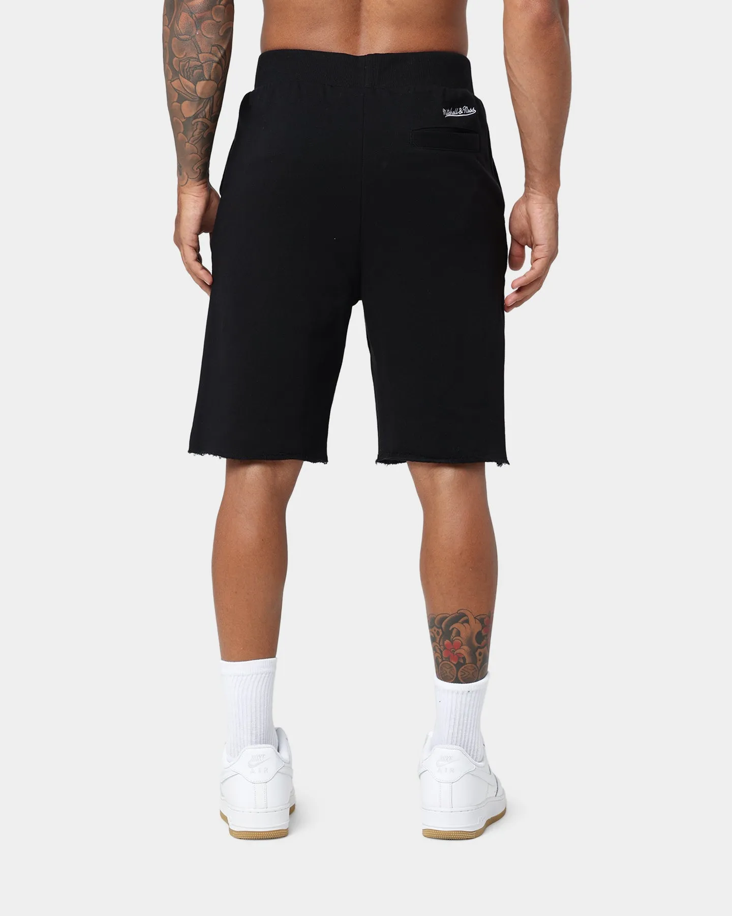 Mitchell & Ness Los Angeles Lakers Warm Up Raw Edge Shorts Black