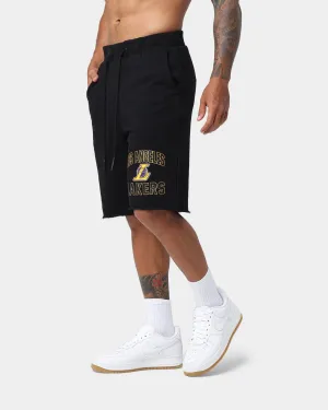 Mitchell & Ness Los Angeles Lakers Warm Up Raw Edge Shorts Black