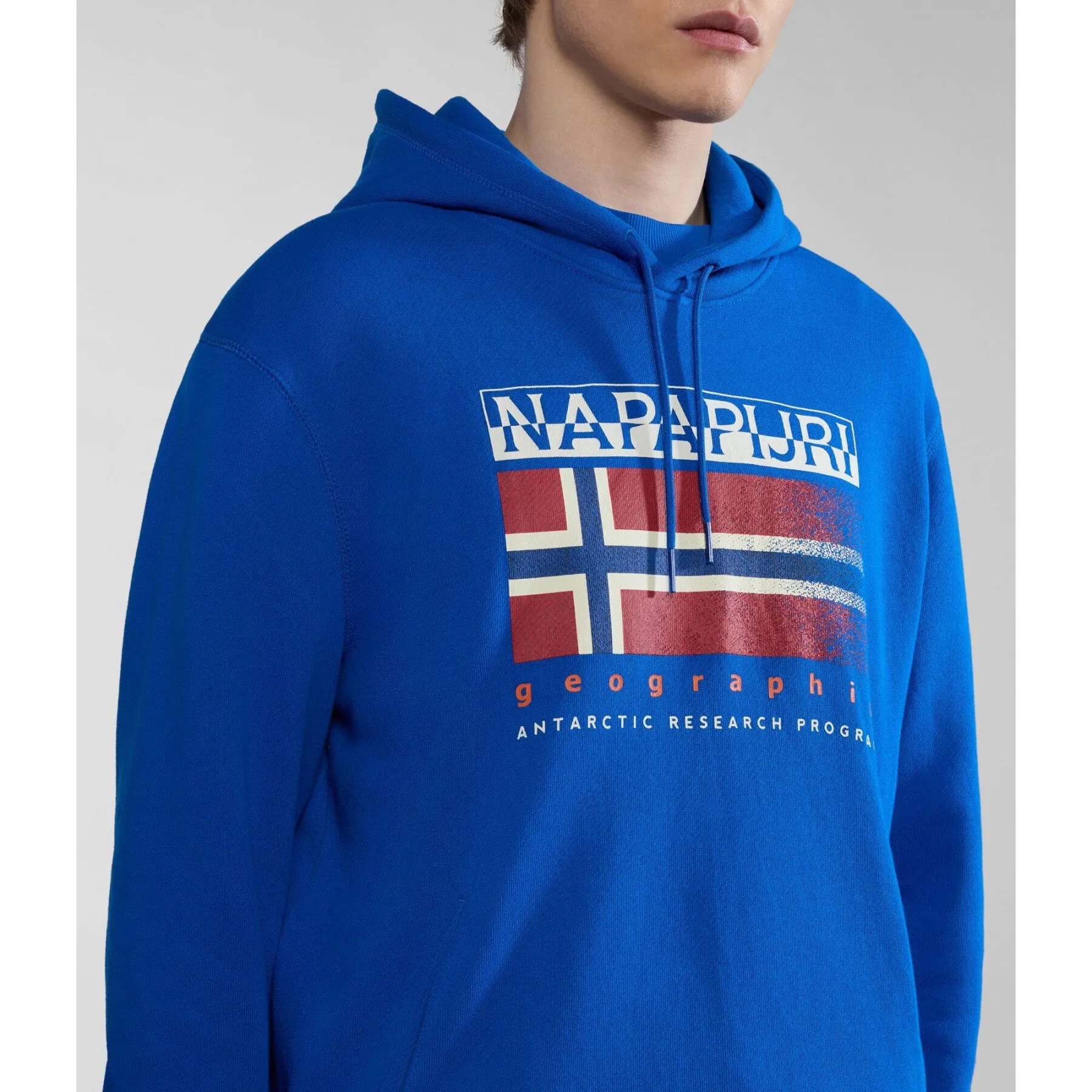 Napapijri Mens Hoodie B-Kreis Blue Lapis